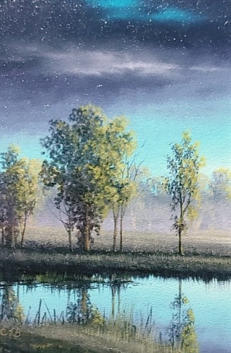 Aqua 6x4 $485 at Hunter Wolff Gallery